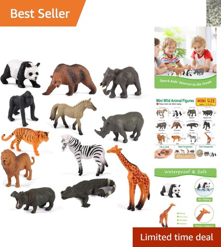 Colorful 12pcs zoo animal - colorful,