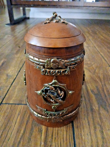 Stein with handle wooden - handle,