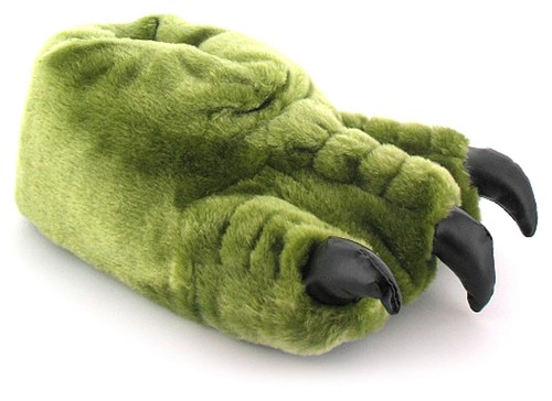 Mens novelty slippers - mens, claw
