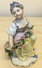 Augarten wein Austria girl with flowert garland