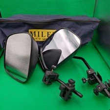 2x Milenco 4x4 / Van Flat Glass Caravan Trailer Towing Mirrors Car Van With Bag