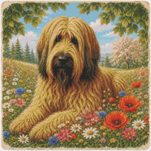Briard puppy dog - briard,