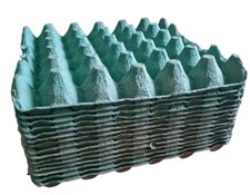 15x Egg Trays Holds 30 Eggs cardboard tray crates green crate small - bulk packs