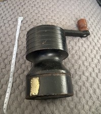 Vintage Spong England Handheld Manual Compact Cast Iron Coffee Mill Model