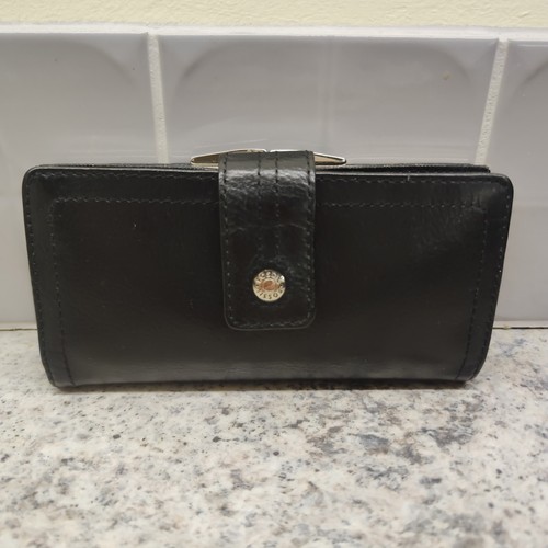 Fossil leather purse wallet - leather,