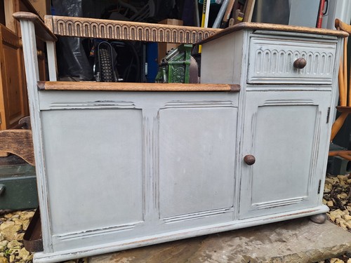 Vintage ercol oak hall bench - vintage,