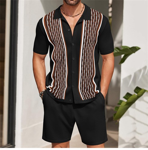 Men summer outfit - 2-piece, set