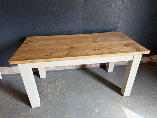 Farmhouse dining table thick - farmhouse,