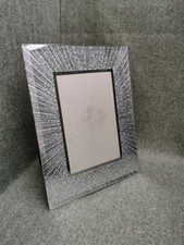 Photo Frame Silver Glitter Sparkle Glass Frame, Wedding/Memories Etc 