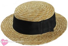 24 X DELUXE STRAW BOATER HAT