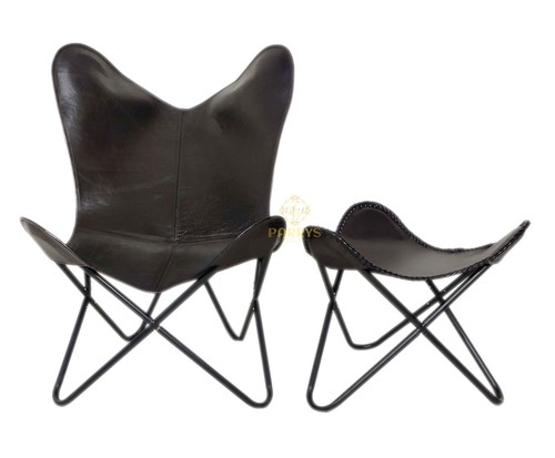 Black genuine buffalo leather - genuine,