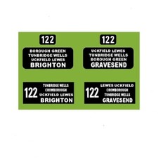 MODEL BUS WATERSLIDE TRANSFERS