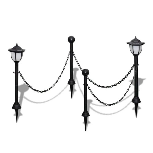 Solar lights with chain - with,