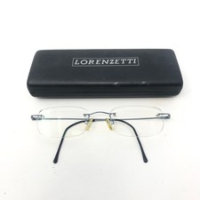 Lorenzetti Glasses Frames Blue Oval Rimless Eyeglasses Spectacles Frame Only