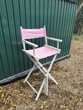 Pink & White Tall Make Up Chair