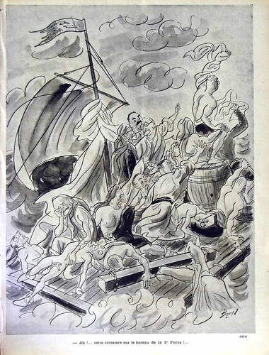Antique old print rire the - le, (the