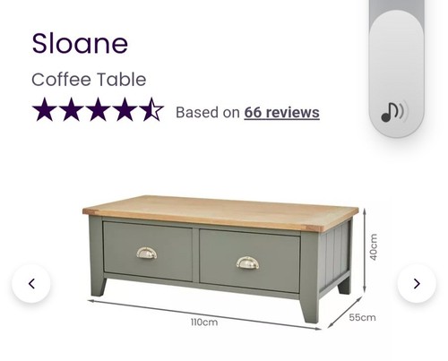 Dfs sloane draw coffee table - 2,