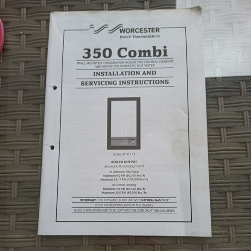 Worcester bosch 350 rsf combi - 350,
