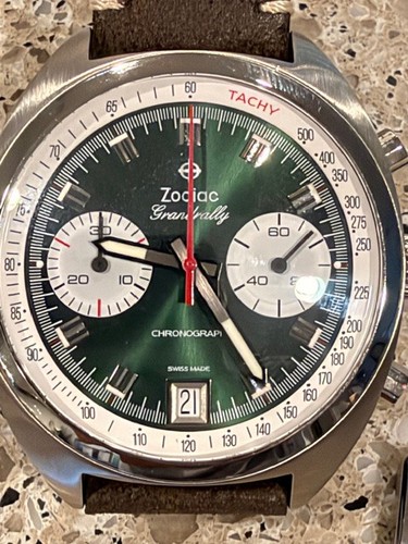 Zodiac grandrally green watch - grandrally,