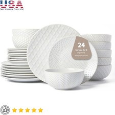 24 Piece Ceramic Dinnerware