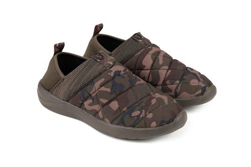 Fox khaki camo bivvy slippers - khaki,