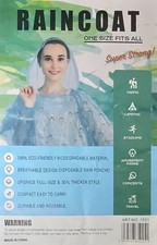 Waterproof Rain Poncho Adult