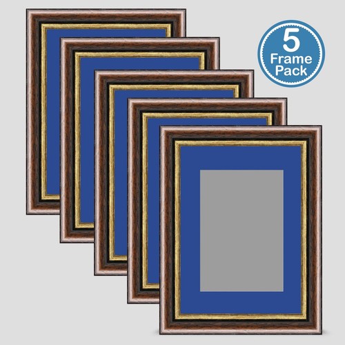 Photo frame brown gold - brown,