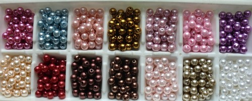200pcs 8mm faux pearl - 8mm,