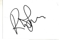 Ricky Wilson Singer  Kaiser Chiefs  Signed White Card Autographed