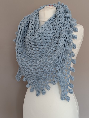 Handmade crochet shawl wrap - handmade,