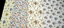 Lot of 4 Vintage 11×18 Floral SCHUMACHER 1:12 Dollhouse Wallpaper Miniature