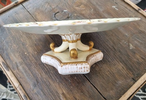Antique porcelain cake compote - porcelain, cake/compote