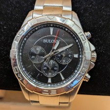 Bulova mens quartz watch 96A216. Working. New battery Read description