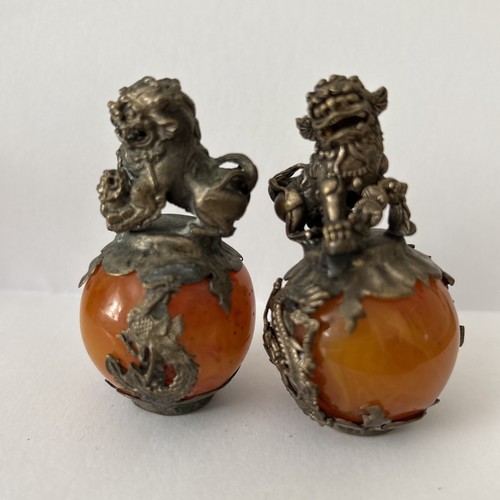 Pair chinese foo dog guardian - pair,