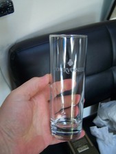 Courvoisier Tall 6" Etched Logo Glass Highball Cocktail  Cognac pub home bar