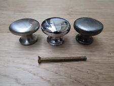 SHAKER KNOB  -Cast iron vintage cabinet cupboard chest drawer knobs pull handles
