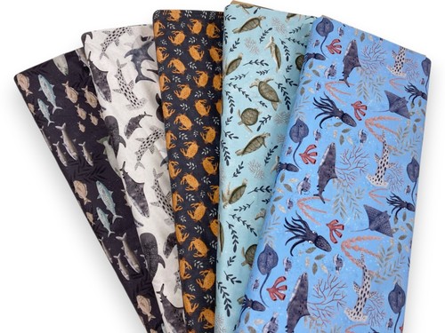 Sea creature fabric quilting - creature,