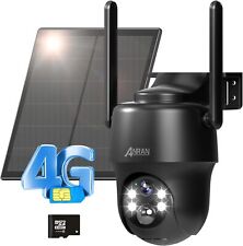 ANRAN 4G LTE Security Camera Outdoor Solar Battery Wireless CCTV with Sim Card