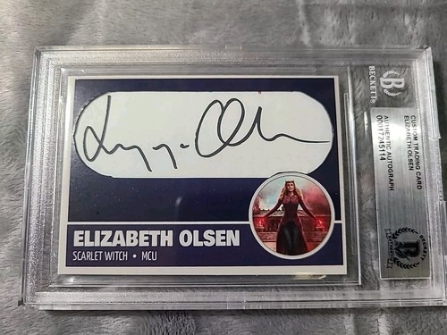 Elizabeth olsen signed cut - elizabeth,