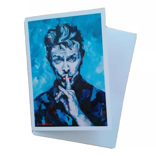 David bowie greeting card - a5,