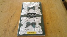 SET OF 6 UNUSED VINTAGE COASTERS - CROCHET LACE
