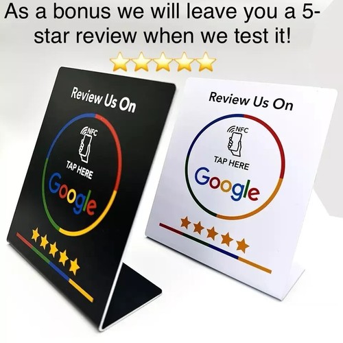 Nfc google review stand - google,