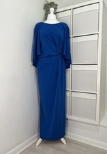 Monsoon Cara Cape Maxi Dress Size 18 Blue Evening Occasion Cocktail Formal BNWT