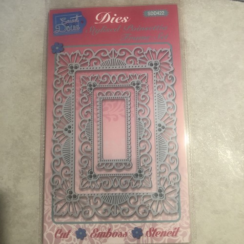 Poinsettia frame set - poinsettia, die