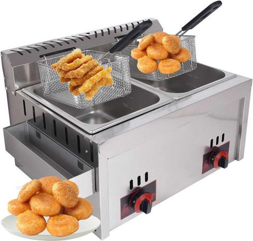 Stainless steel lpg fryer - lpg,