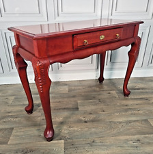 Antique Queen Anne Style Mahogany Console Table With Drawer – Hall Side Entrance