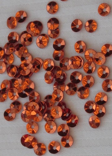 Sequins 4mm copper - 4mm,
