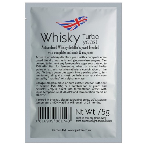 Whisky turbo yeast 75g - yeast,