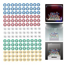 150 Pieces Bingo Balls Tally Ball 1-150 Numbers Replace Universal Raffle Balls