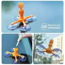 Car Windshield Repair Kit Fix Glass Chip Crack Van Windscreen Wind Screen Window